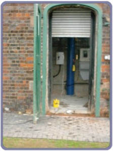 New pump room,shaft below steel clad floor
