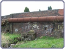 Bridge bricked up
