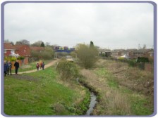 View down locks from road bridge