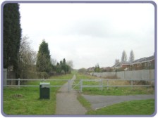 View up locks from road bridge